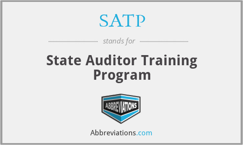 SATP - State Auditor Training Program