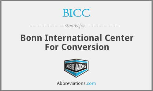 BICC - Bonn International Center For Conversion