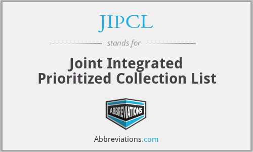 JIPCL - Joint Integrated Prioritized Collection List