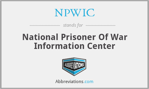 NPWIC - National Prisoner Of War Information Center