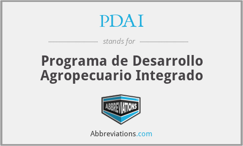 PDAI - Programa de Desarrollo Agropecuario Integrado
