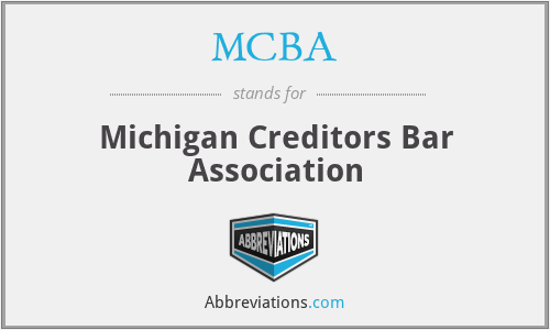 MCBA - Michigan Creditors Bar Association
