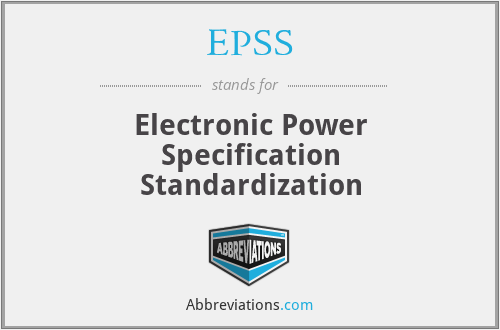 EPSS - Electronic Power Specification Standardization