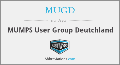 MUGD - MUMPS User Group Deutchland