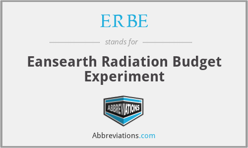 ERBE - Eansearth Radiation Budget Experiment