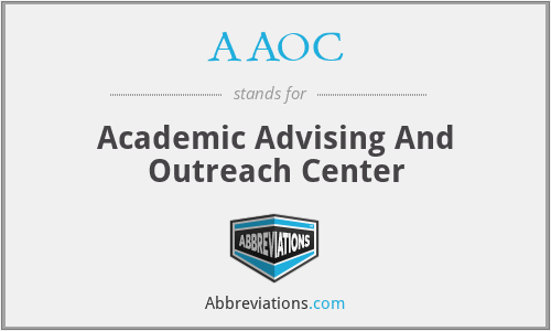 AAOC - Academic Advising And Outreach Center