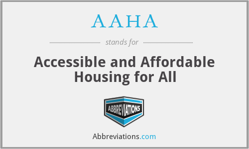 AAHA - Accessible and Affordable Housing for All