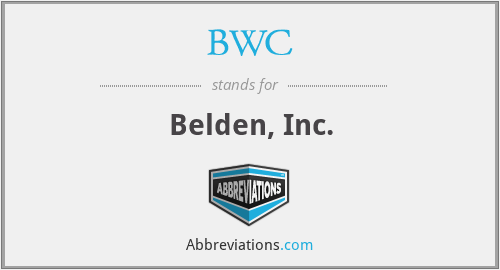 BWC - Belden, Inc.