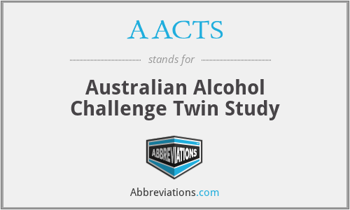 AACTS - Australian Alcohol Challenge Twin Study