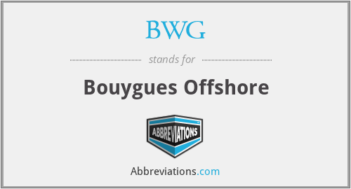 BWG - Bouygues Offshore