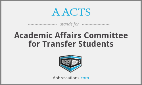AACTS - Academic Affairs Committee for Transfer Students