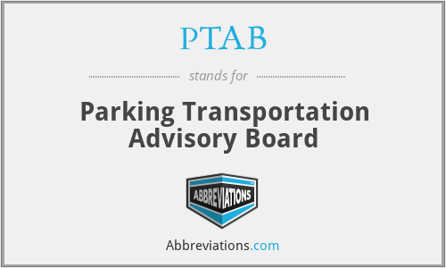 PTAB - Parking Transportation Advisory Board