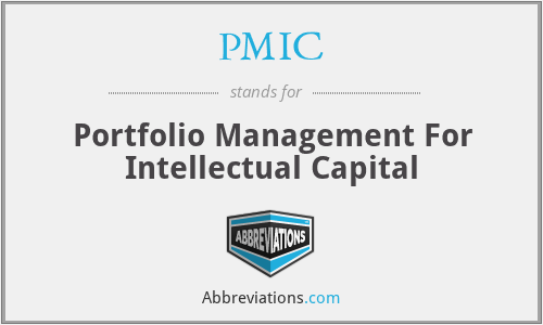 PMIC - Portfolio Management For Intellectual Capital