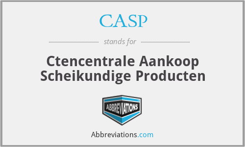 CASP - Ctencentrale Aankoop Scheikundige Producten