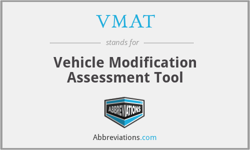 VMAT - Vehicle Modification Assessment Tool