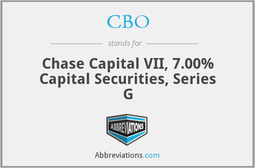 CBO - Chase Capital VII, 7.00% Capital Securities, Series G