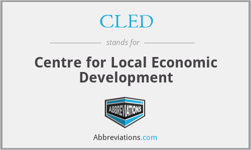 CLED - Centre for Local Economic Development
