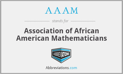 AAAM - Association of African American Mathematicians