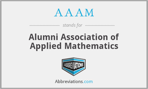 AAAM - Alumni Association of Applied Mathematics