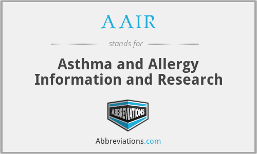 AAIR - Asthma and Allergy Information and Research