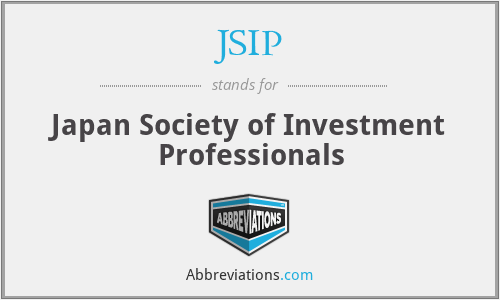 JSIP - Japan Society of Investment Professionals