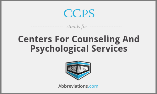 CCPS - Centers For Counseling And Psychological Services