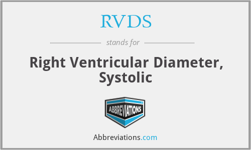 RVDS - Right Ventricular Diameter, Systolic