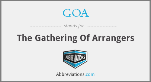 GOA - The Gathering Of Arrangers