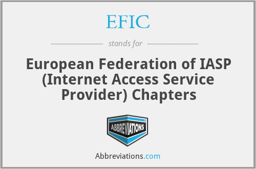 EFIC - European Federation of IASP (Internet Access Service Provider) Chapters