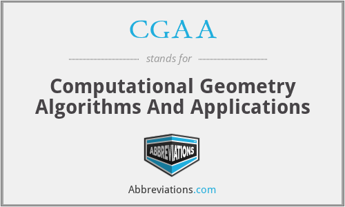 CGAA - Computational Geometry Algorithms And Applications