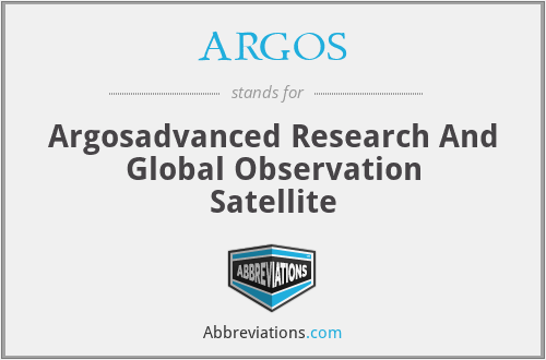 ARGOS - Argosadvanced Research And Global Observation Satellite
