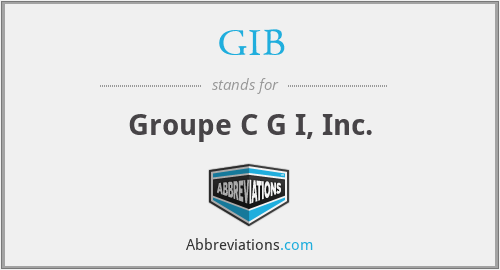 GIB - Groupe C G I, Inc.
