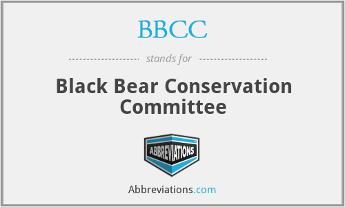 BBCC - Black Bear Conservation Committee