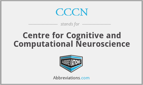 CCCN - Centre for Cognitive and Computational Neuroscience