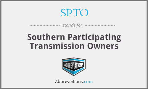 SPTO - Southern Participating Transmission Owners