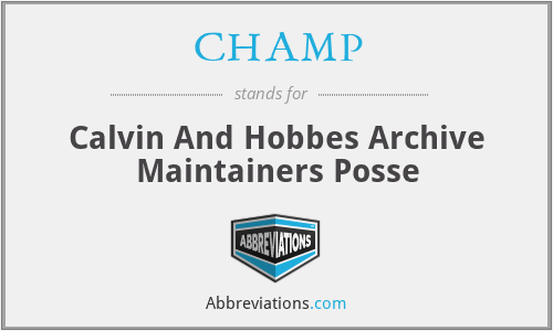 CHAMP - Calvin And Hobbes Archive Maintainers Posse