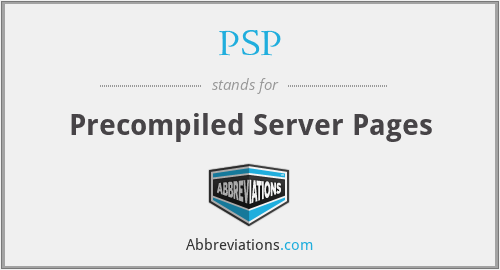 PSP - Precompiled Server Pages