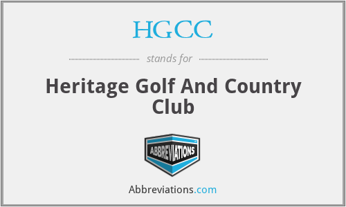 HGCC - Heritage Golf And Country Club