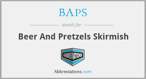 BAPS - Beer And Pretzels Skirmish