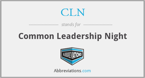 CLN - Common Leadership Night