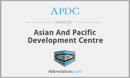 APDC - Asian And Pacific Development Centre