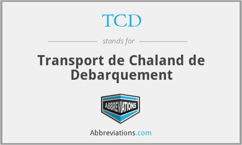 TCD - Transport de Chaland de Debarquement
