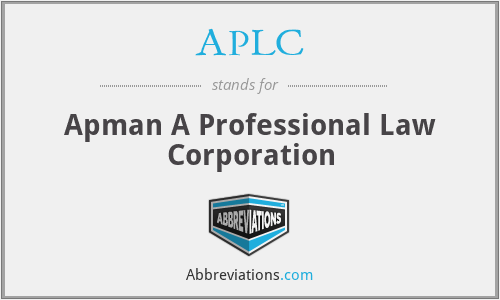 APLC - Apman A Professional Law Corporation