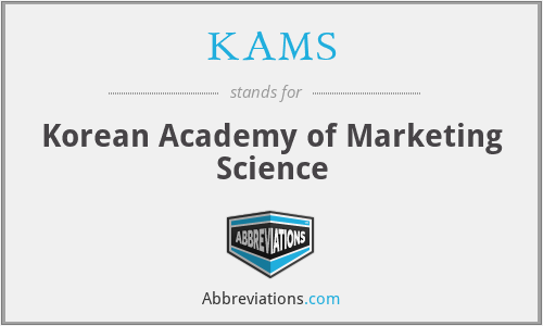 KAMS - Korean Academy of Marketing Science