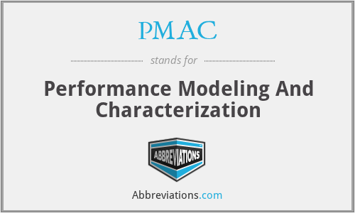 PMAC - Performance Modeling And Characterization