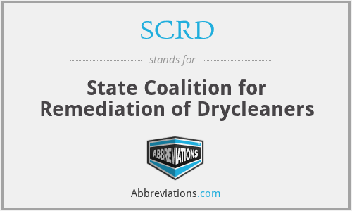 SCRD - State Coalition for Remediation of Drycleaners