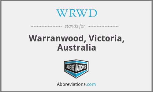 WRWD - Warranwood, Victoria, Australia