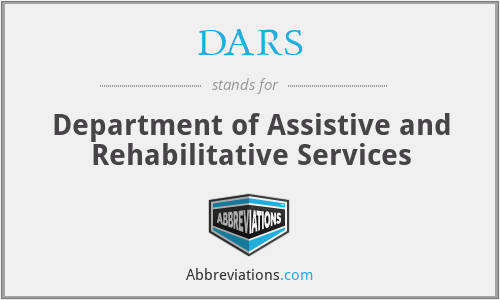 DARS - Department of Assistive and Rehabilitative Services
