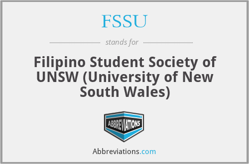 FSSU - Filipino Student Society of UNSW (University of New South Wales)