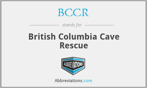 BCCR - British Columbia Cave Rescue
